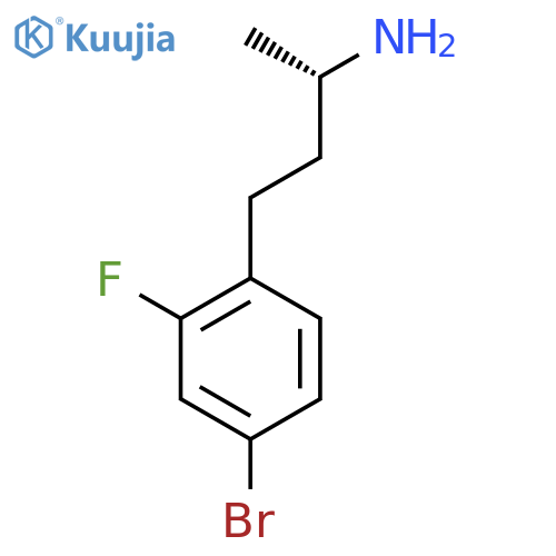 (2S)-4-(4-bromo-2-fluorophenyl)butan-2-amine structure