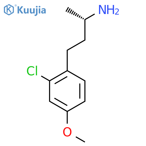 (2S)-4-(2-chloro-4-methoxyphenyl)butan-2-amine structure