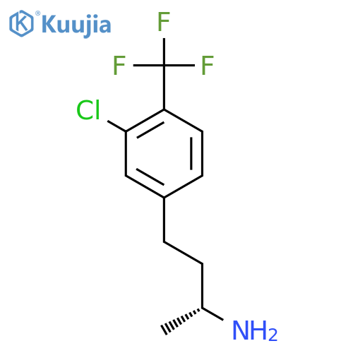 (2R)-4-3-chloro-4-(trifluoromethyl)phenylbutan-2-amine structure