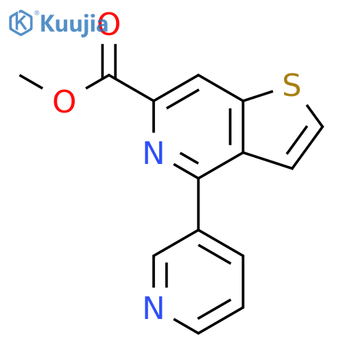 4-Pyridin-3-yl-thieno[3,2-c]pyridine-6-carboxylic acid methyl ester structure