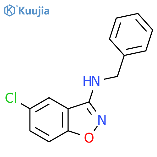 Benzyl-(5-chloro-benzo[d]isoxazol-3-yl)-amine structure