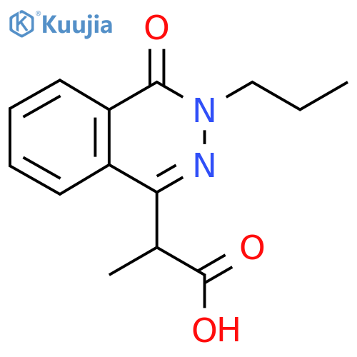 2-(4-Oxo-3-propyl-3,4-dihydrophthalazin-1-yl)propanoic acid structure
