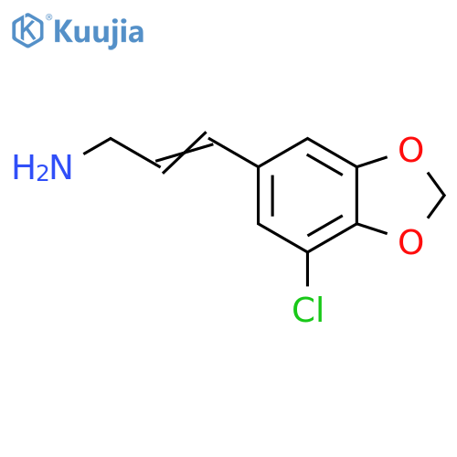 3-(7-chloro-1,3-dioxaindan-5-yl)prop-2-en-1-amine structure