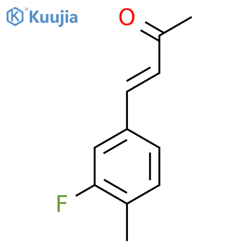 4-(3-fluoro-4-methylphenyl)but-3-en-2-one structure