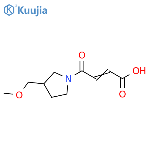 (2E)-4-[3-(methoxymethyl)pyrrolidin-1-yl]-4-oxobut-2-enoic acid structure