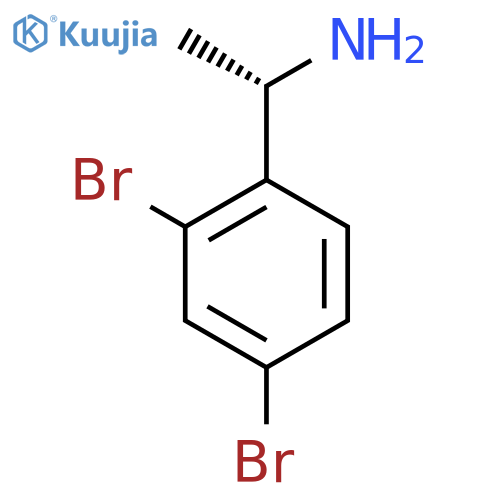 (1S)-1-(2,4-DIBROMOPHENYL)ETHAN-1-AMINE structure