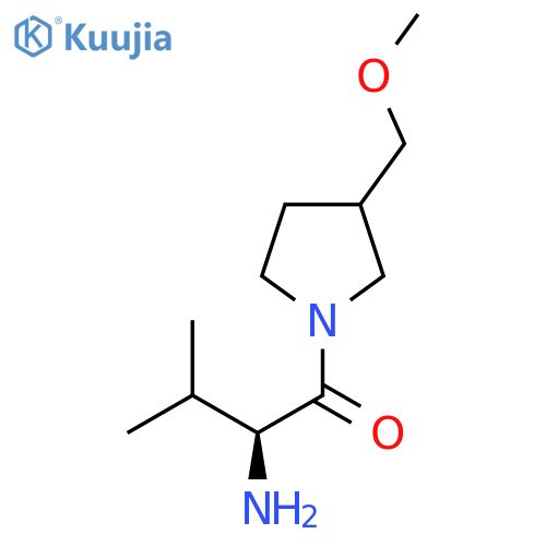 (S)-2-Amino-1-(3-methoxymethyl-pyrrolidin-1-yl)-3-methyl-butan-1-one structure