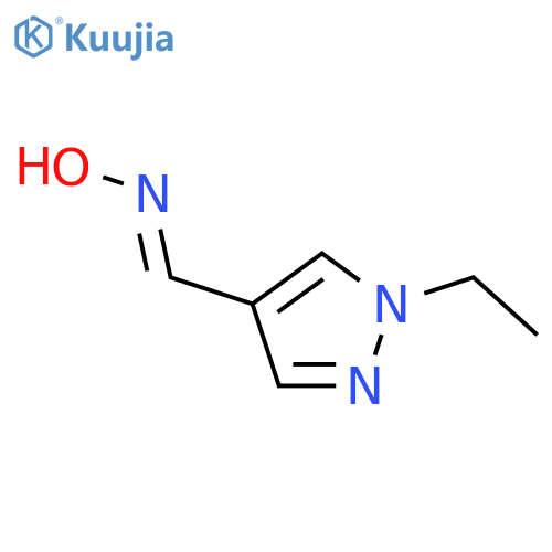N-(1-ethyl-1H-pyrazol-4-yl)methylidenehydroxylamine structure