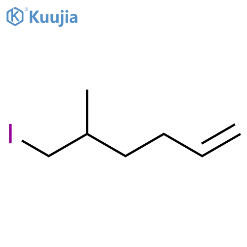 1-Hexene, 6-iodo-5-methyl- structure