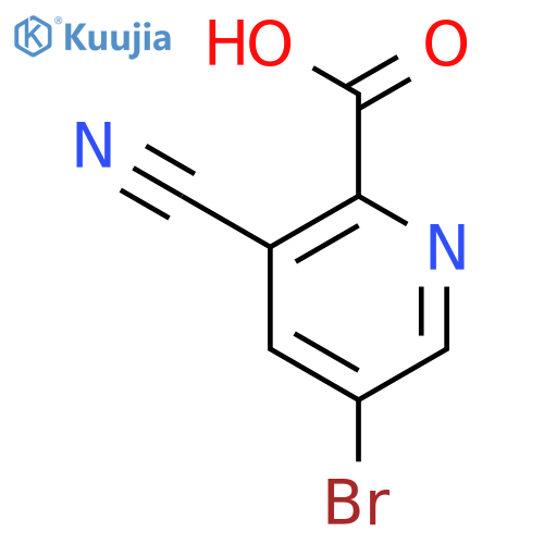 5-Bromo-3-cyanopicolinic acid structure