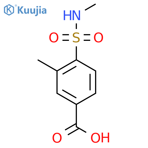 3-Methyl-4-(methylsulfamoyl)benzoic acid structure