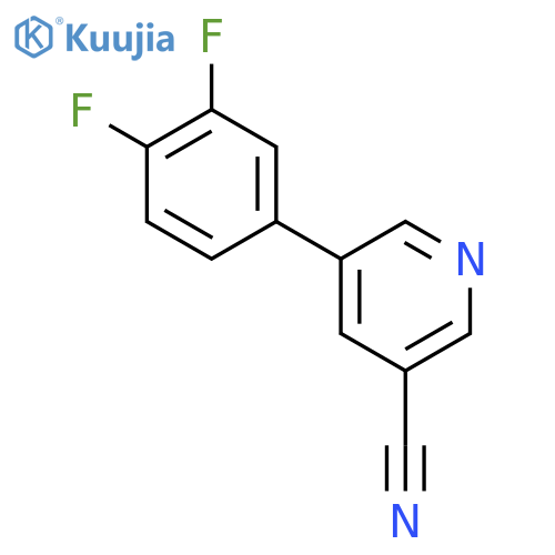 5-(3,4-Difluorophenyl)nicotinonitrile structure