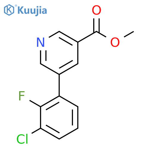 Methyl 5-(3-chloro-2-fluorophenyl)nicotinate structure