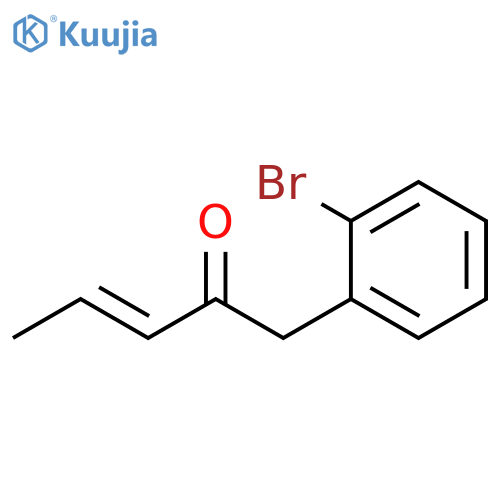1-(2-bromophenyl)pent-3-en-2-one structure
