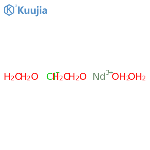 Neodymium(III) chloride hexahydrate structure
