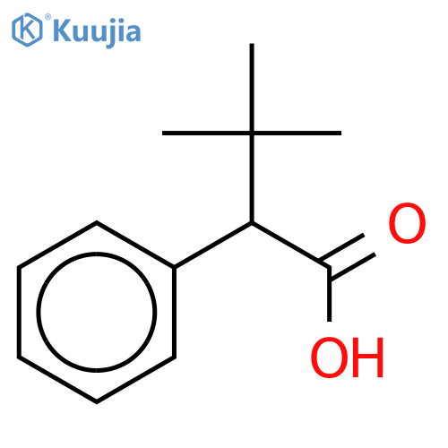 3,3-dimethyl-2-phenylbutanoic acid structure