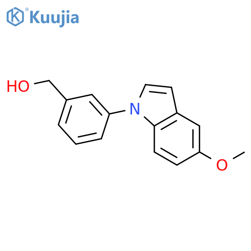 [3-(5-methoxyindol-1-yl)phenyl]methanol structure