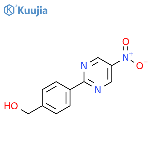 (4-(5-NITROPYRIMIDIN-2-YL)PHENYL)METHANOL structure