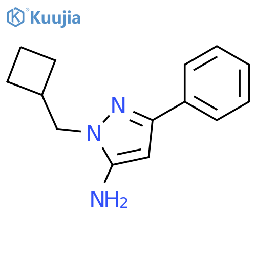 1-(Cyclobutylmethyl)-3-phenyl-1H-pyrazol-5-amine structure