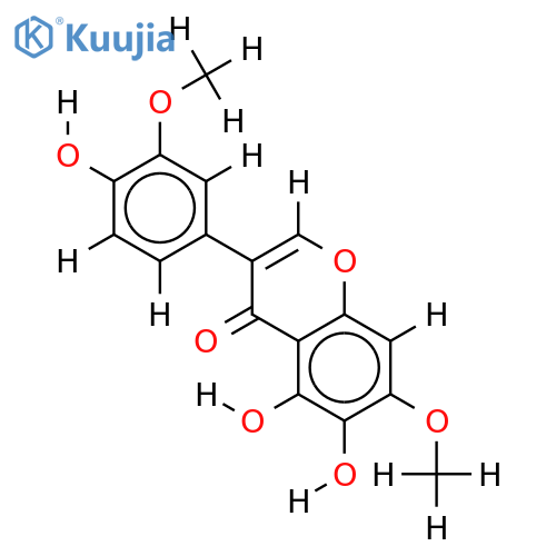 7,3'-dimethoxy-5,6,4'-trihydroxyisoflavone structure