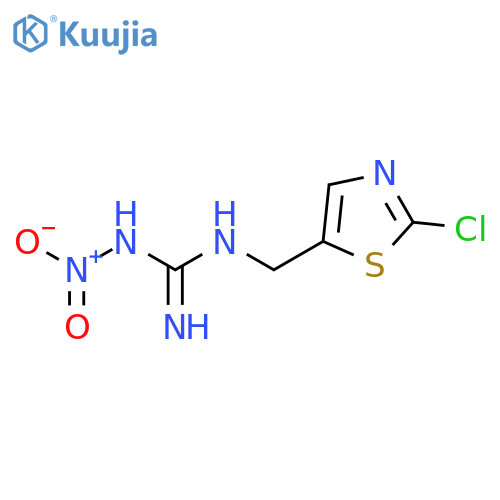 N-(2-Chloro-5-thiazolyl)methyl-N'-nitroguanidine structure