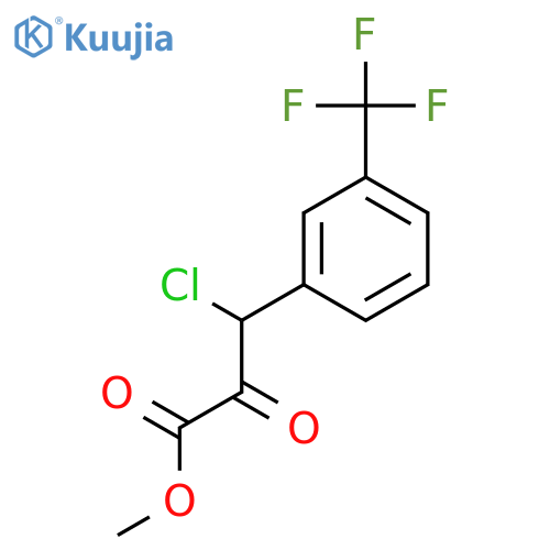 3-chloro-2-oxo-3-(3-trifluoromethylphenyl)propionic acid methyl ester structure