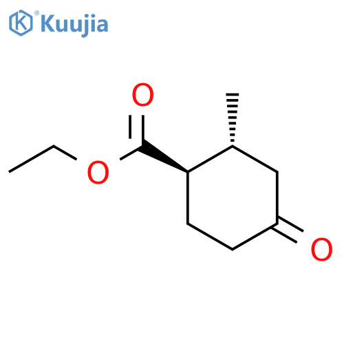 ethyl trans-2-methyl-4-oxo-cyclohexanecarboxylate structure