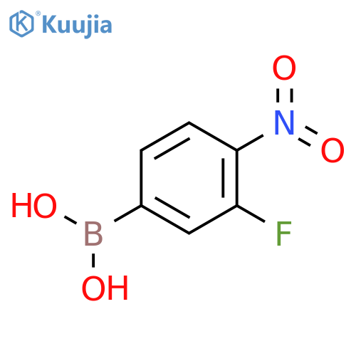 3-Fluoro-4-nitrophenylboronic acid structure