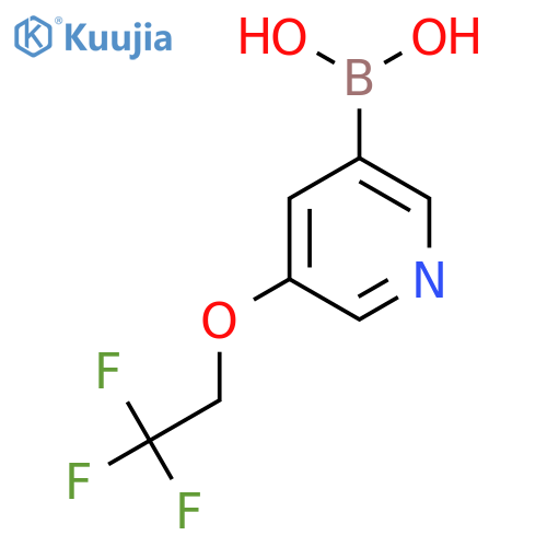 [5-(2,2,2-Trifluoroethoxy)-3-pyridyl]boronic acid structure