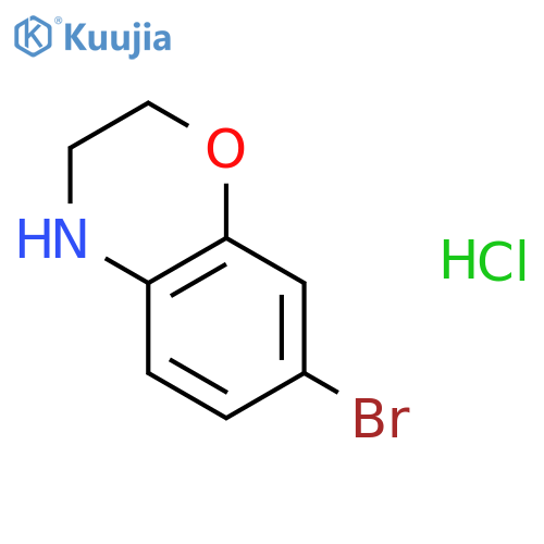 7-Bromo-3,4-dihydro-2H-benzob1,4oxazine hydrochloride structure