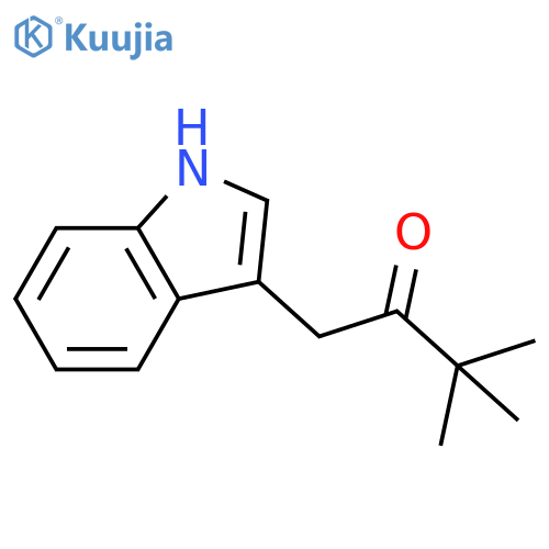 1-(1H-Indol-3-yl)-3,3-dimethylbutan-2-one structure
