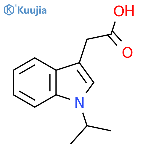 2-1-(propan-2-yl)-1H-indol-3-ylacetic acid structure