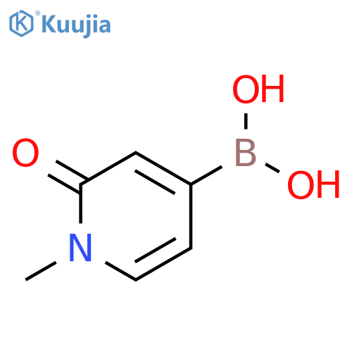 (1-Methyl-2-oxo-1,2-dihydropyridin-4-yl)boronic acid structure