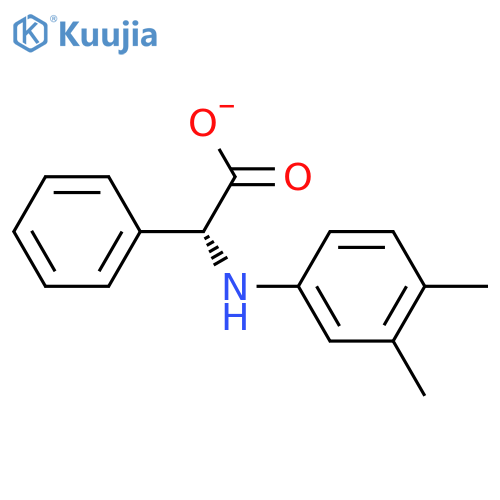 (S)-2-((3,4-dimethylphenyl)amino)-2-phenylacetic acid structure