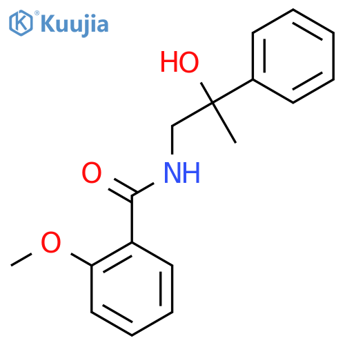 N-(2-hydroxy-2-phenylpropyl)-2-methoxybenzamide structure