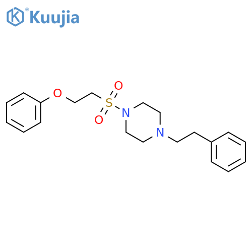 1-(2-phenoxyethanesulfonyl)-4-(2-phenylethyl)piperazine structure