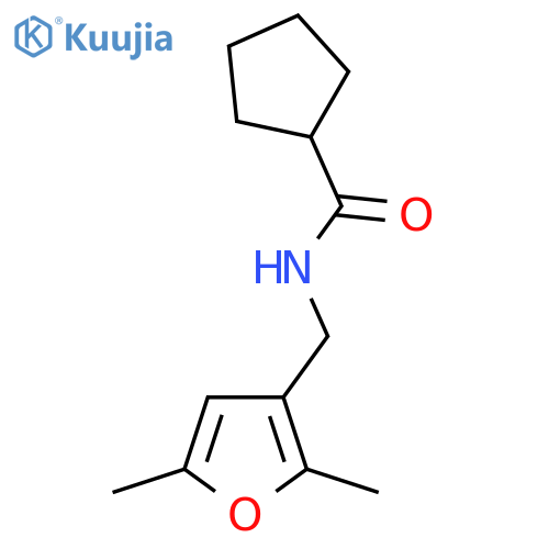 N-(2,5-dimethylfuran-3-yl)methylcyclopentanecarboxamide structure