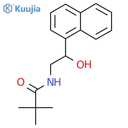 N-2-hydroxy-2-(naphthalen-1-yl)ethyl-2,2-dimethylpropanamide structure