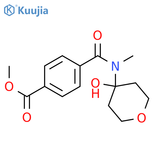 methyl 4-{[(4-hydroxyoxan-4-yl)methyl]carbamoyl}benzoate structure