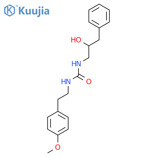 1-(2-hydroxy-3-phenylpropyl)-3-2-(4-methoxyphenyl)ethylurea structure