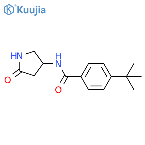 4-(tert-butyl)-N-(5-oxopyrrolidin-3-yl)benzamide structure