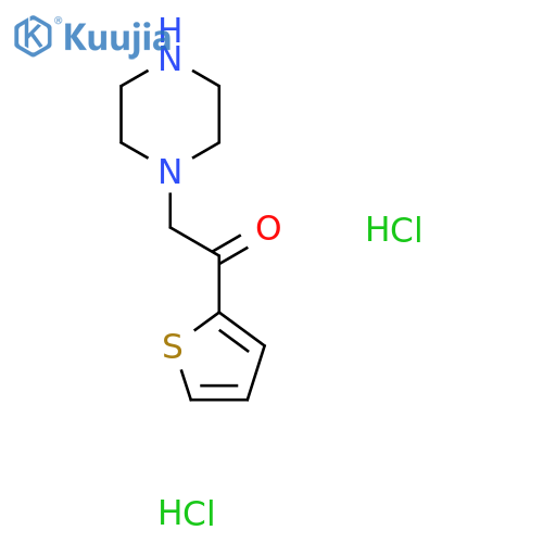 2-(piperazin-1-yl)-1-(thiophen-2-yl)ethan-1-one dihydrochloride structure