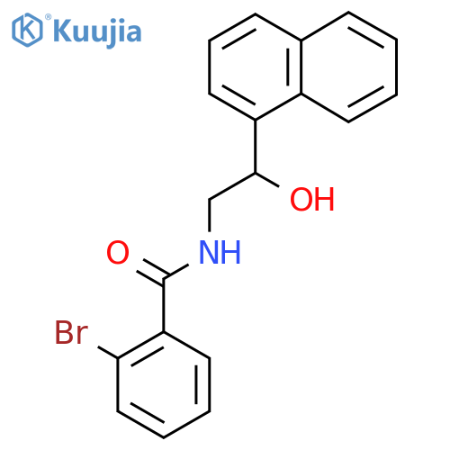 2-bromo-N-2-hydroxy-2-(naphthalen-1-yl)ethylbenzamide structure