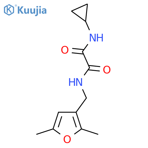 N-cyclopropyl-N'-(2,5-dimethylfuran-3-yl)methylethanediamide structure