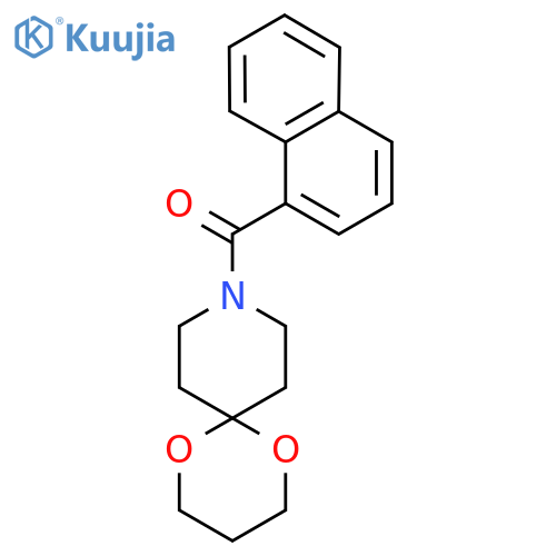 9-(naphthalene-1-carbonyl)-1,5-dioxa-9-azaspiro5.5undecane structure