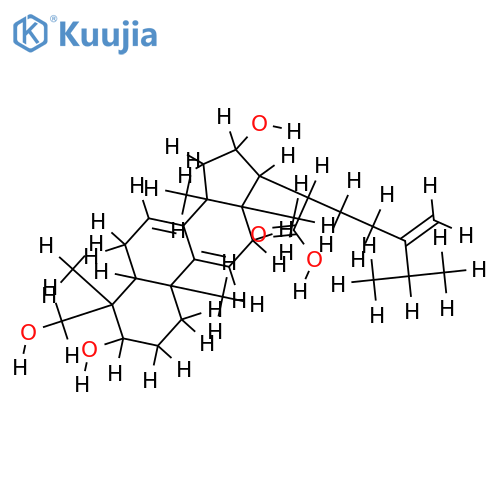 (3beta,16alpha)-3,16,29-trihydroxy-24-methylidenelanosta-7,9(11)-dien-21-oic acid structure