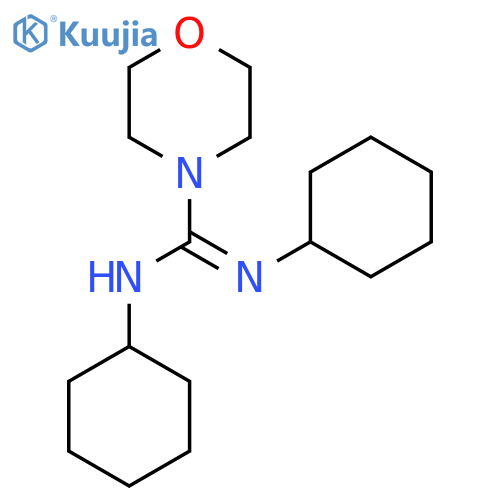 N,N'-Dicyclohexyl-4-morpholinecarboxamidine structure