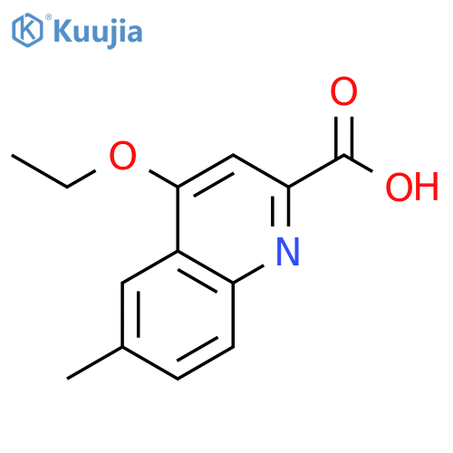4-Ethoxy-6-methylquinoline-2-carboxylic acid structure