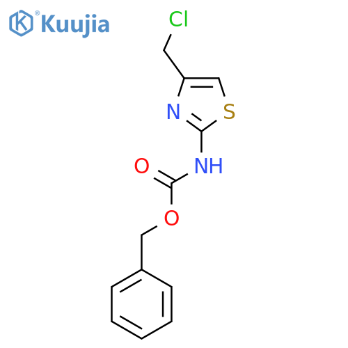 benzyl N-4-(chloromethyl)-1,3-thiazol-2-ylcarbamate structure