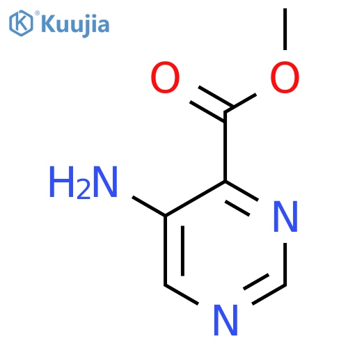 Methyl 5-aminopyrimidine-4-carboxylate structure